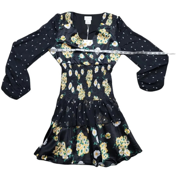 Foxiedox Anemone Smocked Mixed-Print Dress - Picture 9 of 14